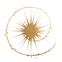 Universe circle star gold
