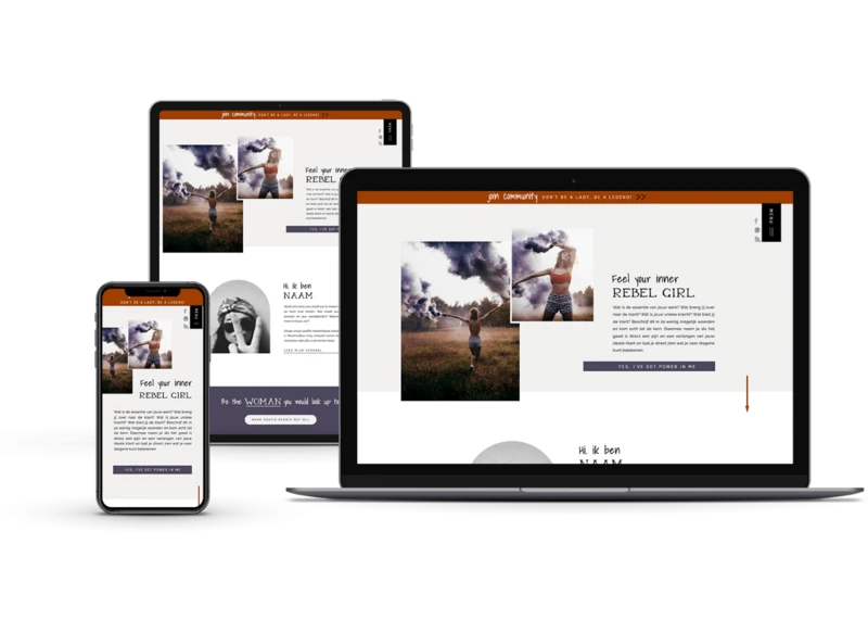 Showit websitetemplate